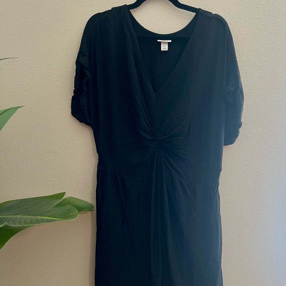 Ava & Viv Black Dolman Sleeve Sheath Dress